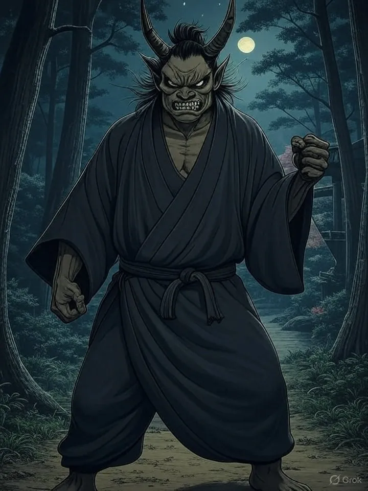 Akuma in fire