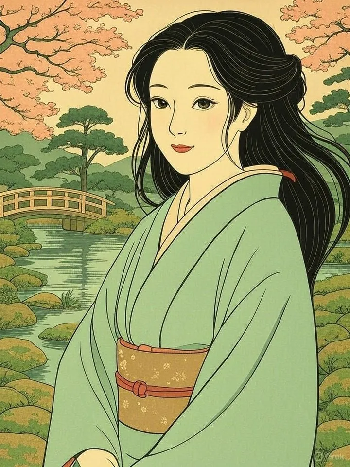 Rain yokai woman