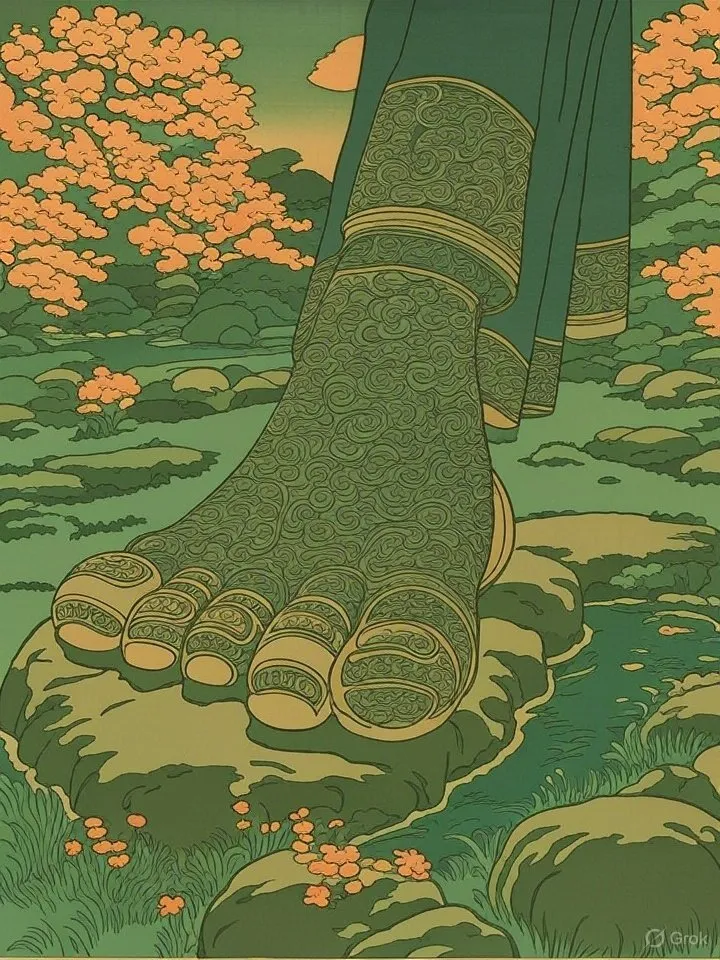 Giant yokai foot