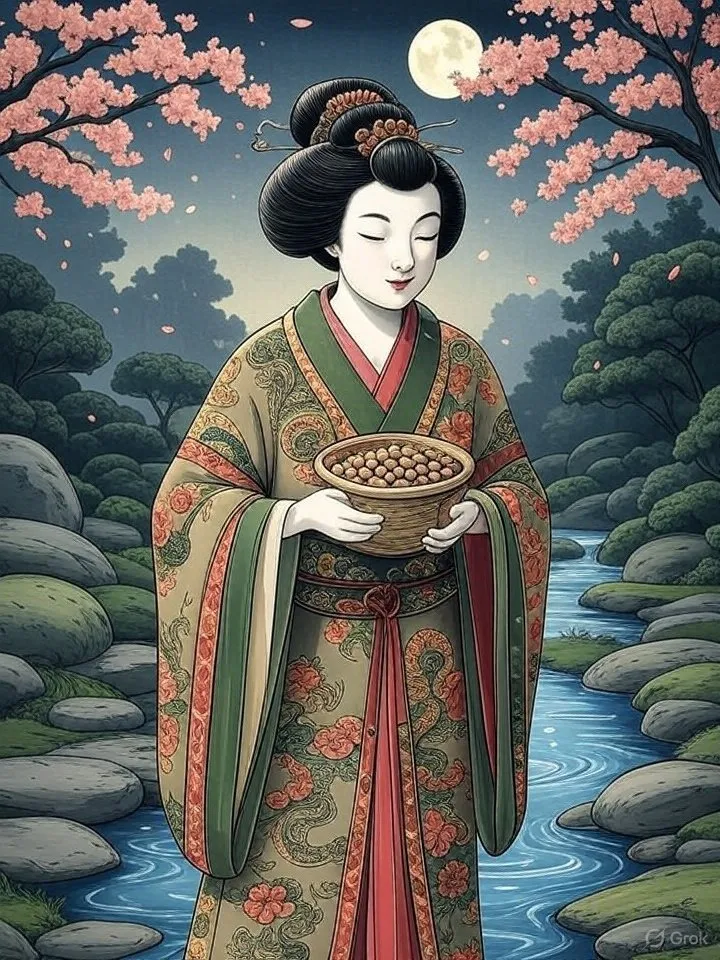 Yokai washing beans