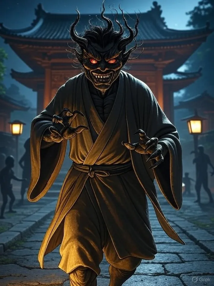 Gagoze temple terror art