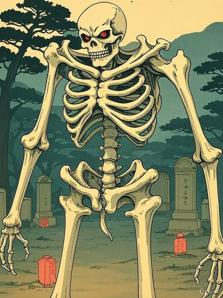 Yokai gashadokuro art