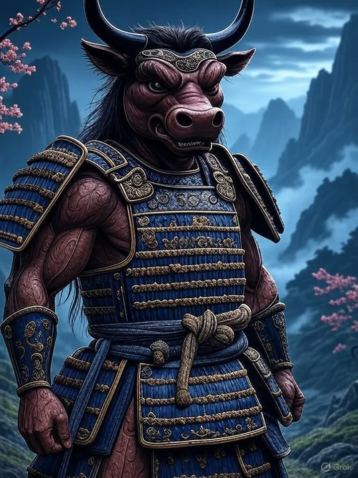 Demonic yokai ox