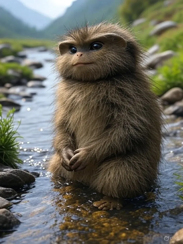 Hairy kappa in rivers