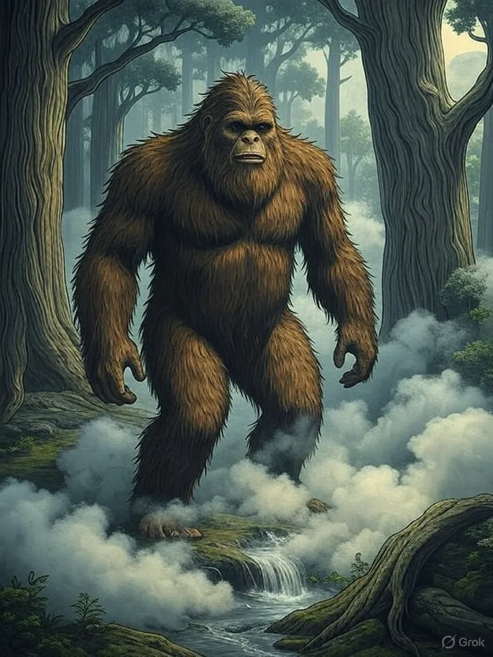 Japanese Bigfoot sketch