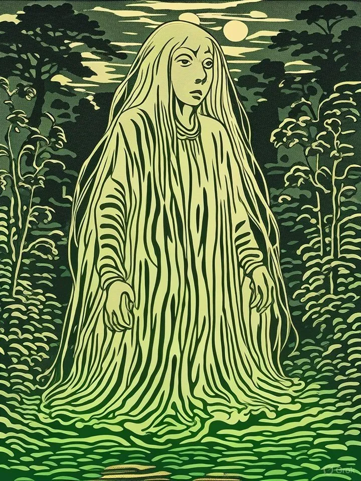Japanese ikiryō illustration