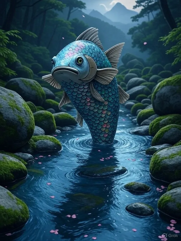 Char monk spirit in Japanese folklore