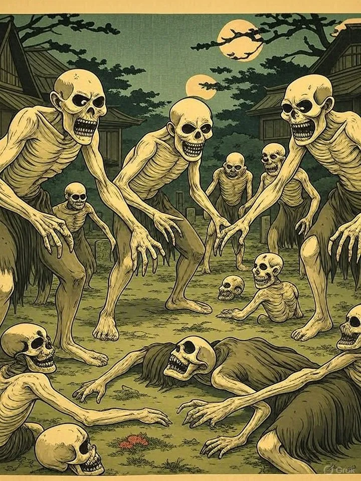 Jikininki horror art