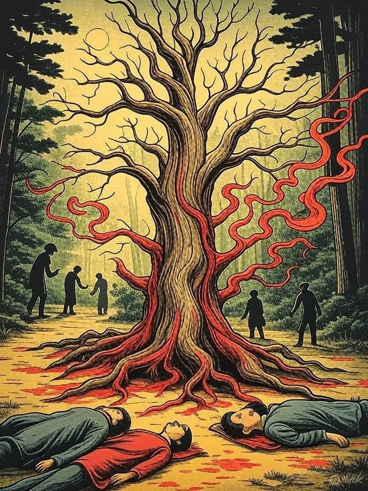 Yokai tree art