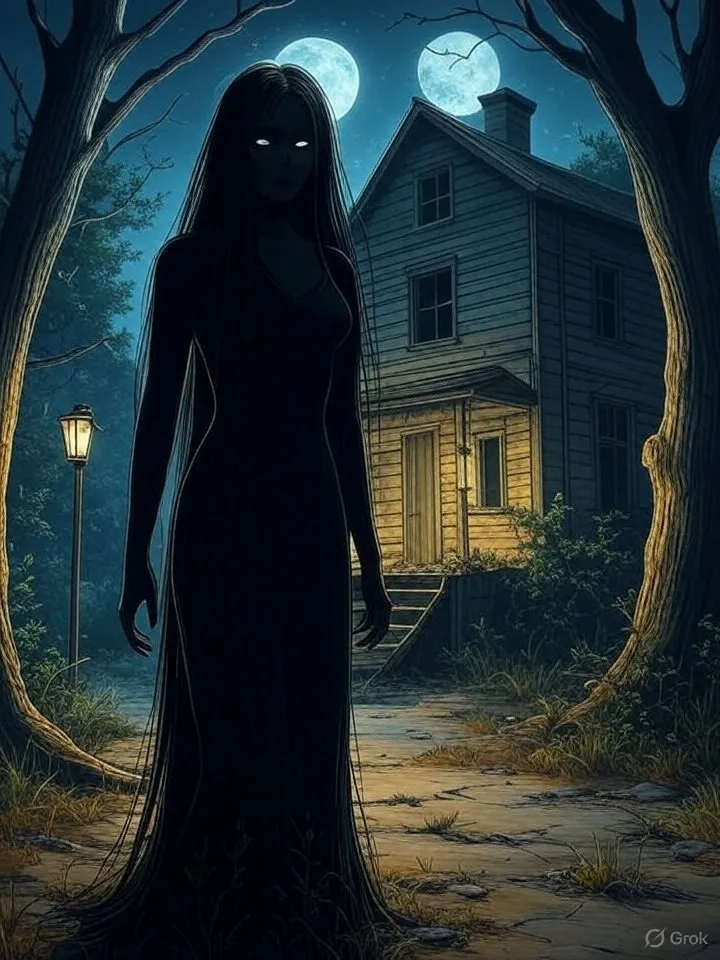 Haunted house shadow