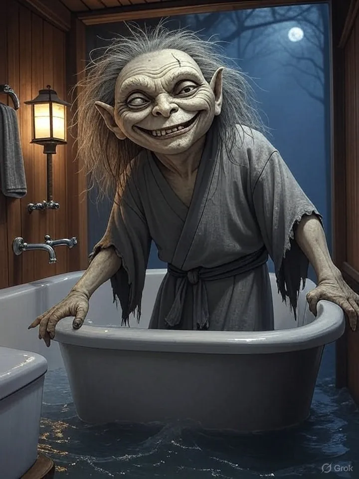 Creepy monk yokai