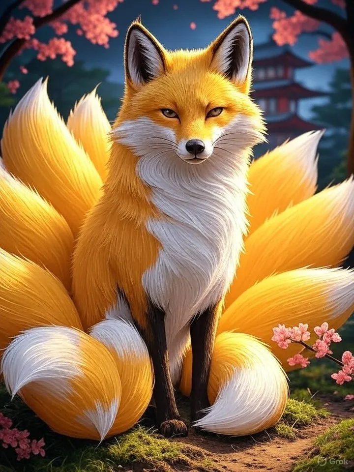 White divine fox spirit