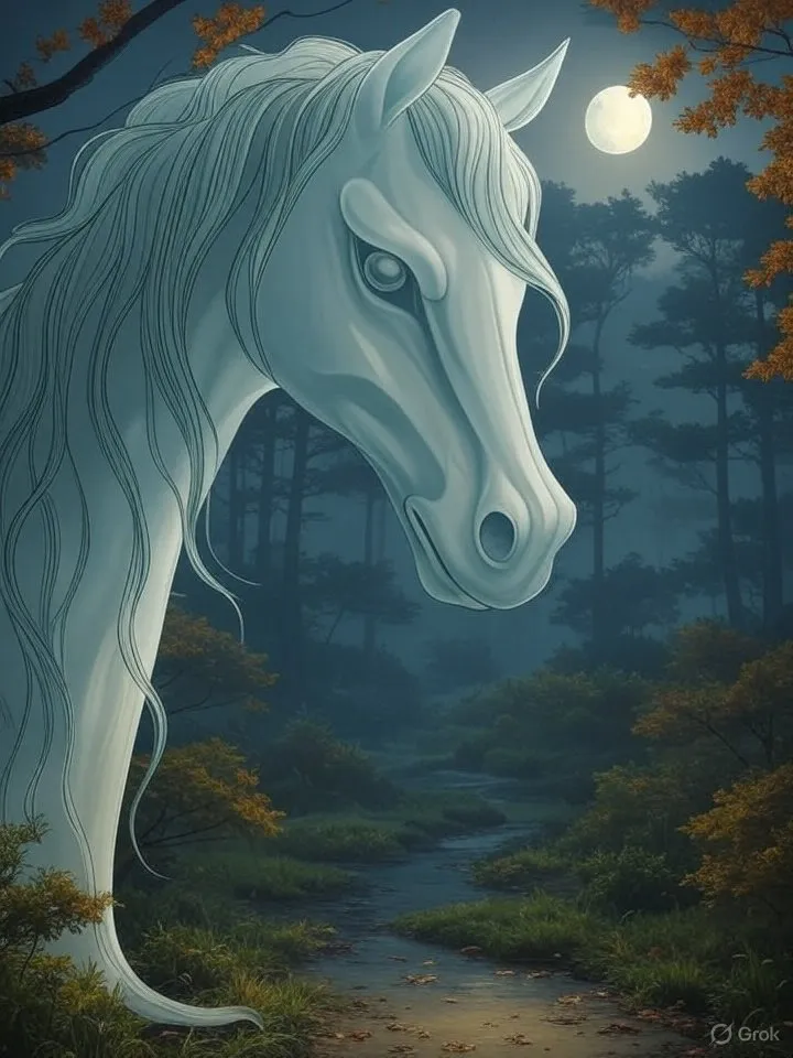 Ghost horse head