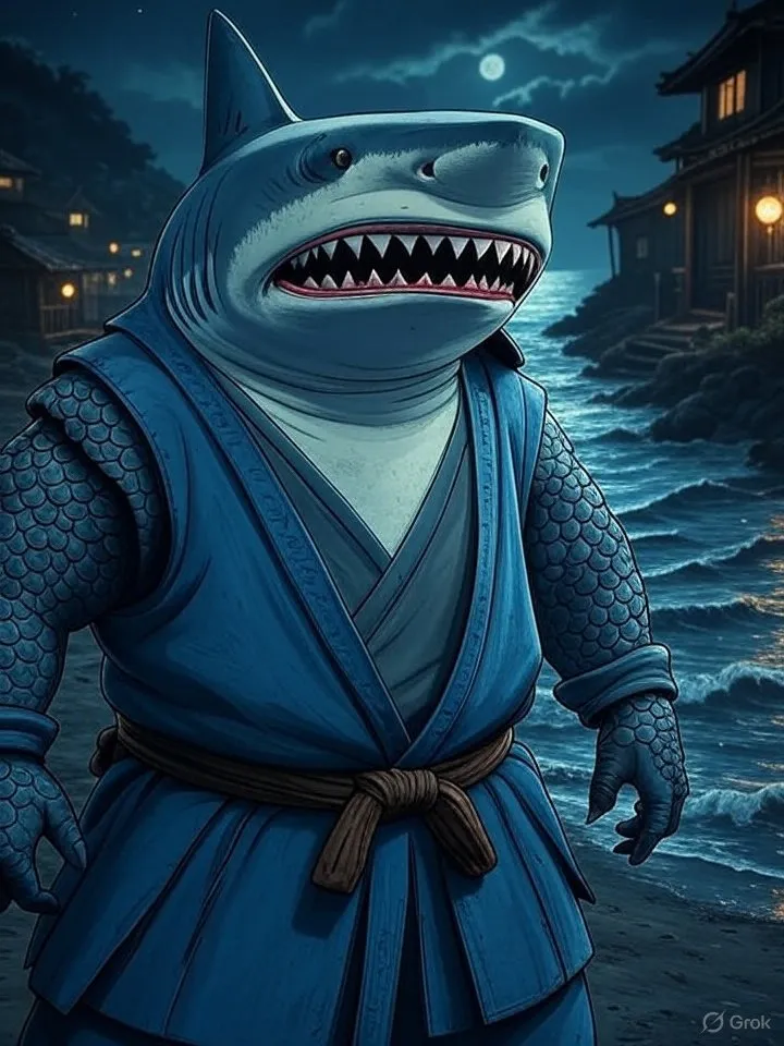 Shark man yokai