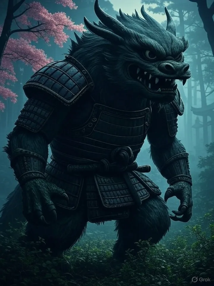 Taotie legendary beast illustration