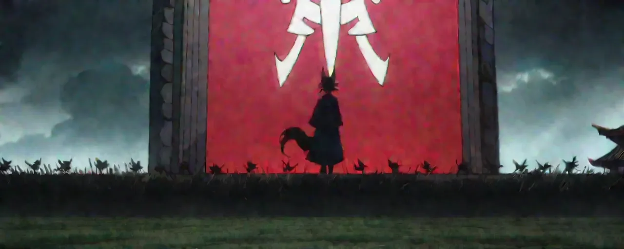 Illustrated folktale banner for Akashita