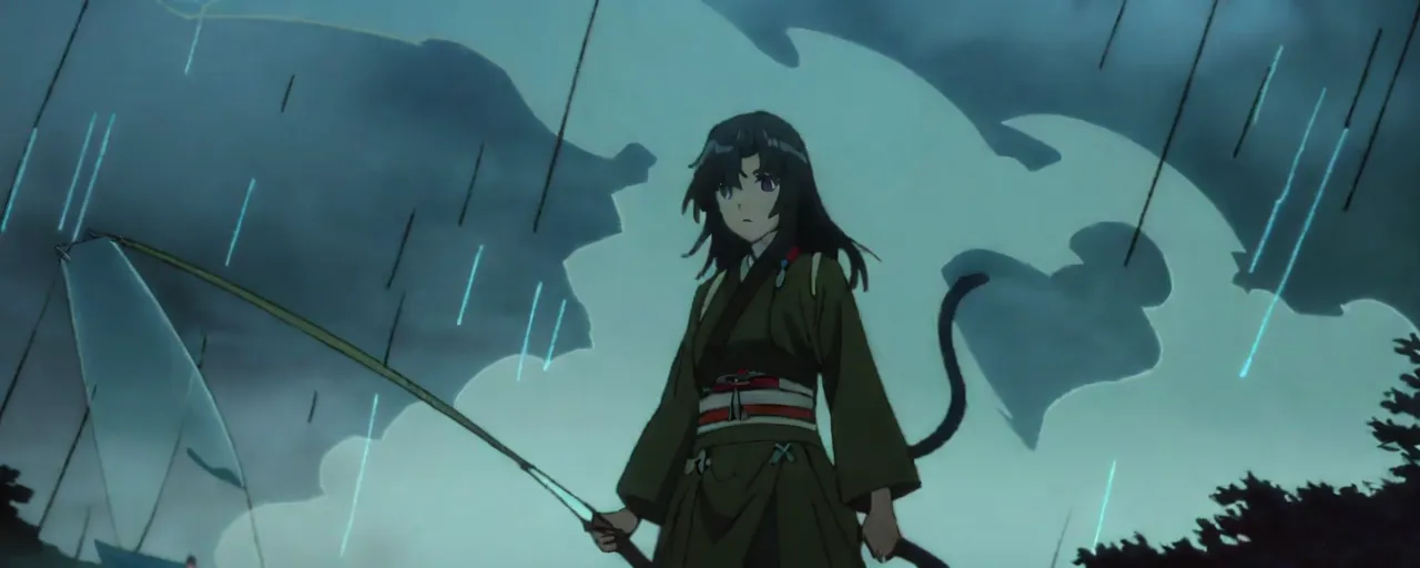 Illustrated folktale banner for Ayakashi