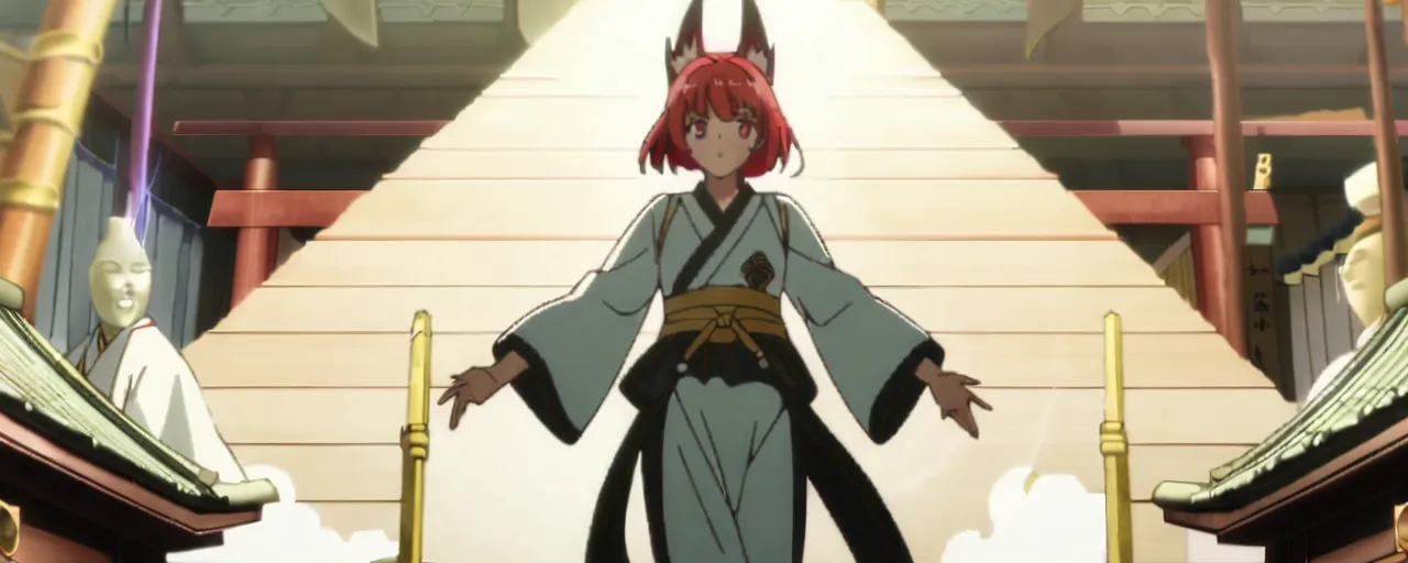Illustrated folktale banner for Ikazuchi-no-Kami