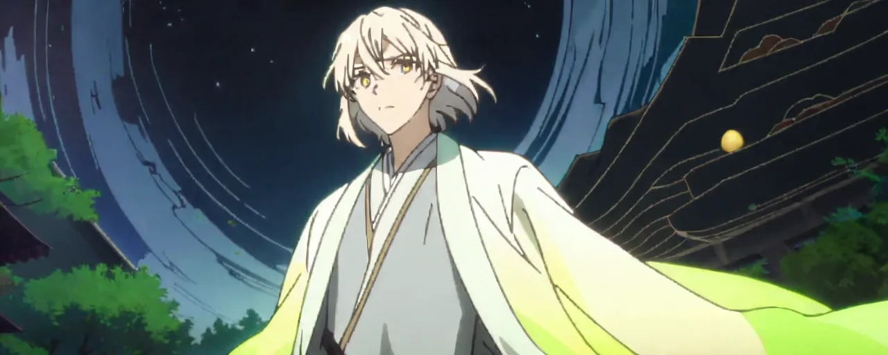 Illustrated folktale banner for Katsura-otoko