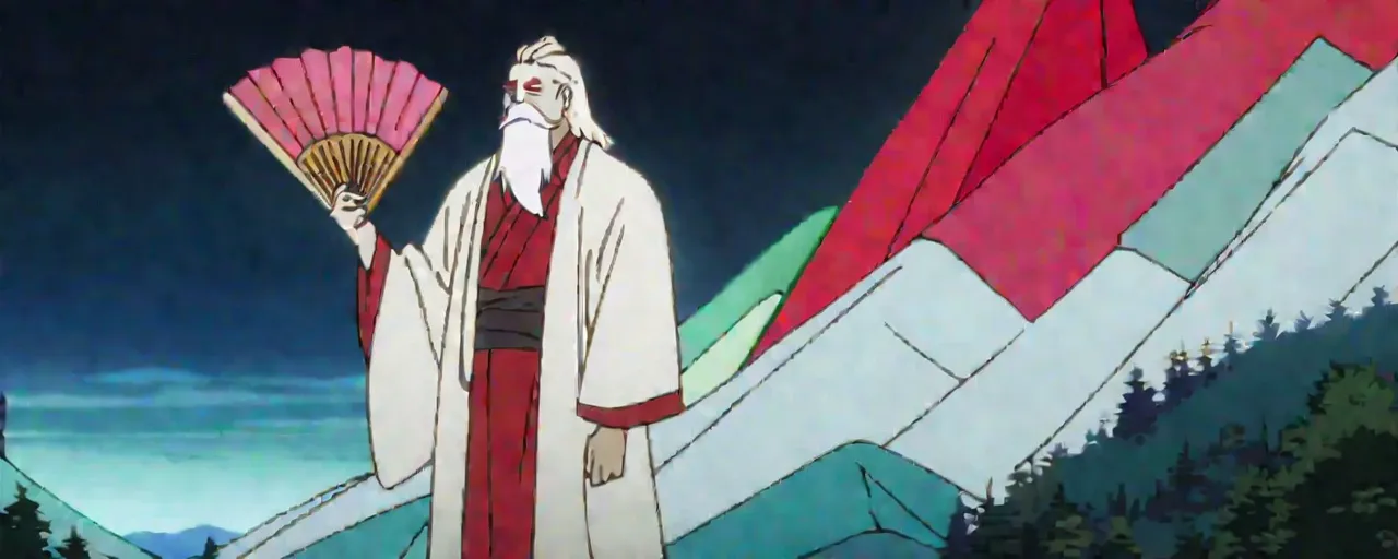 Illustrated folktale banner for Sōjōbō